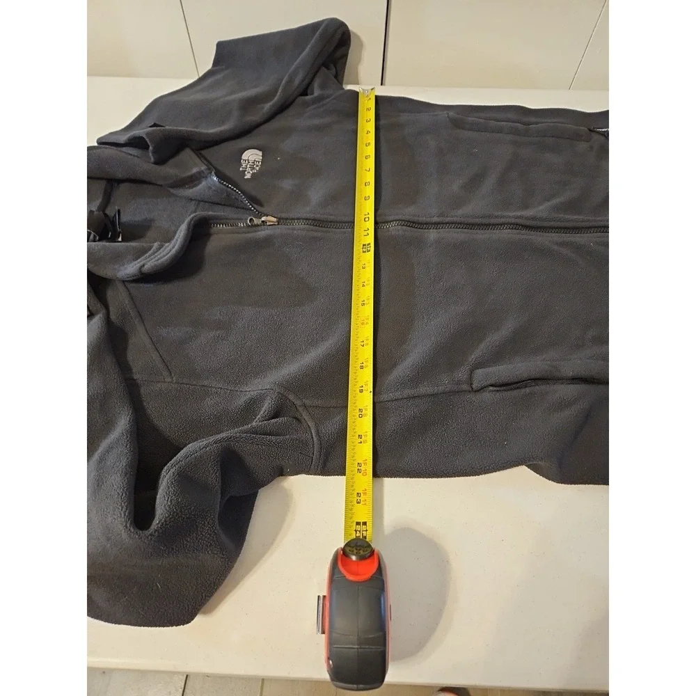 North Face Jacket Mens Lg Black Flashdry Full Zip Fleece Outdoor Recycled(A1042)